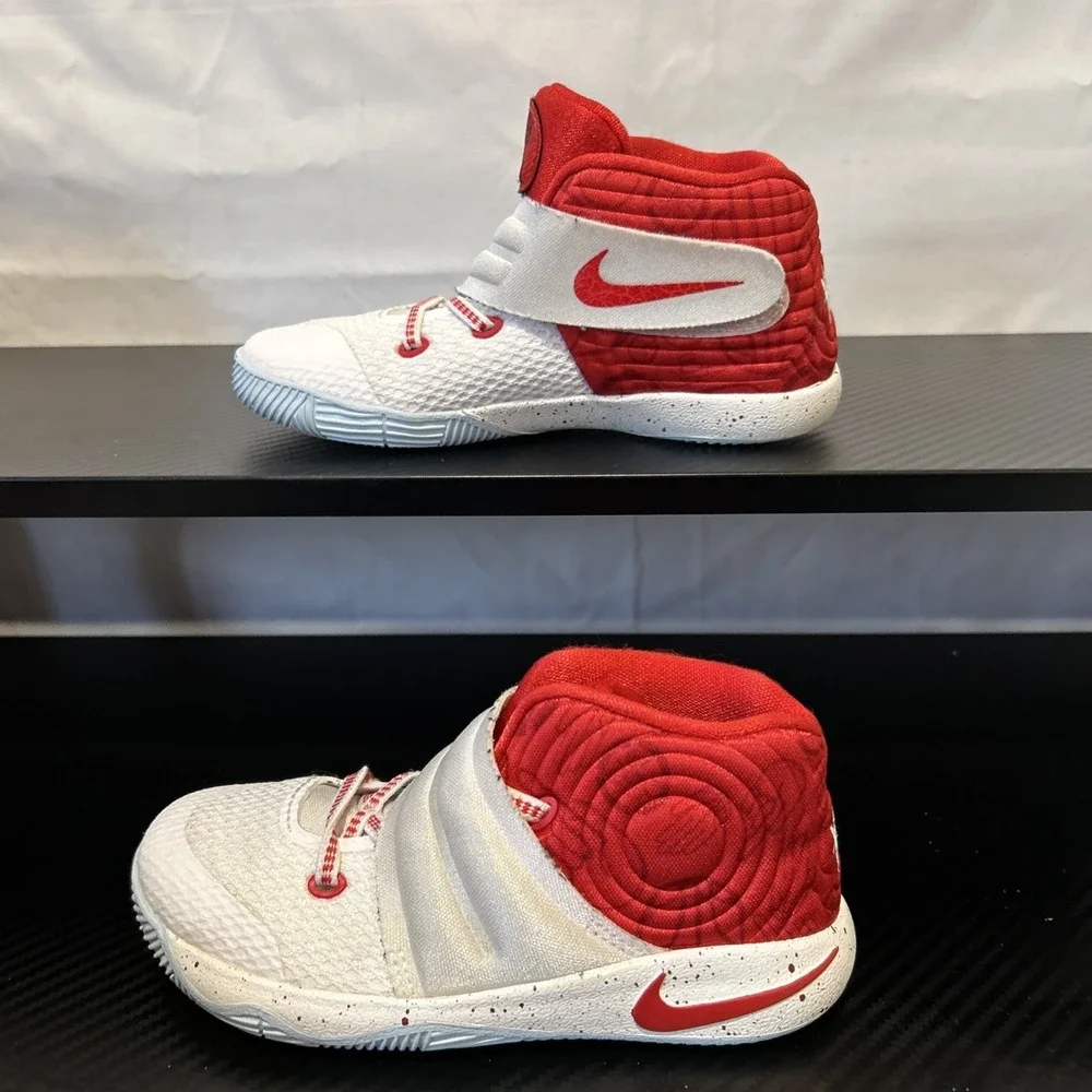 Nike Kyrie‎ 2 Shoes Youth Size 12C Red White Basketball Sneaker 827280-166